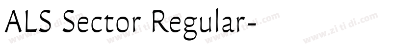 ALS Sector Regular字体转换